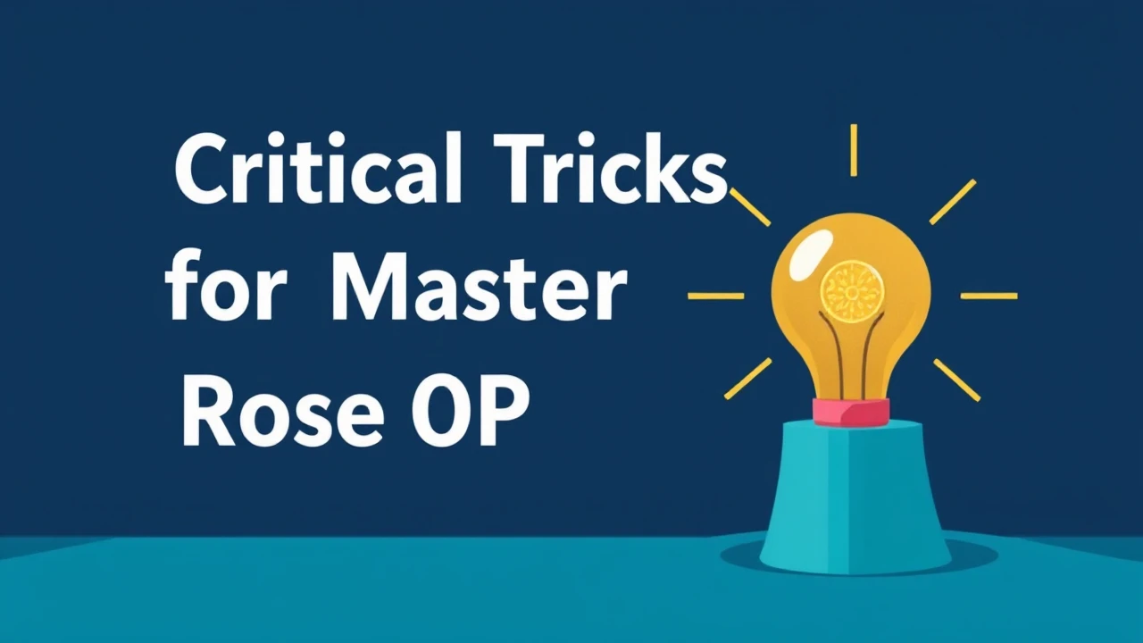 Critical Tricks for Mastering Rose OP Services